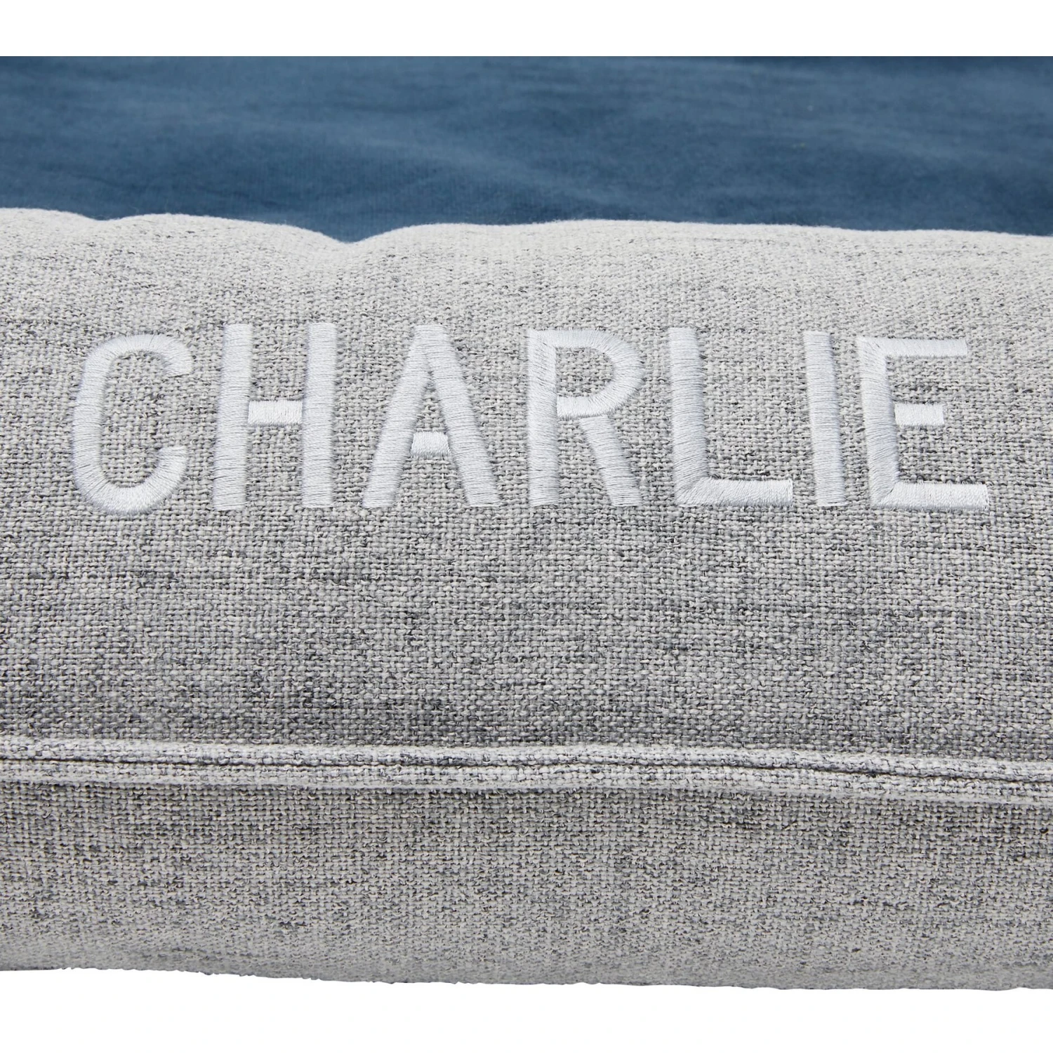 Frisco Orthopedic Personalized Bolster Dog Bed W/Removable Cover, Harbour Blue, Large 6 Frisco Orthopedic Personalized Bolster Dog Bed W/Removable Cover, Harbour Blue, Large - Image 6