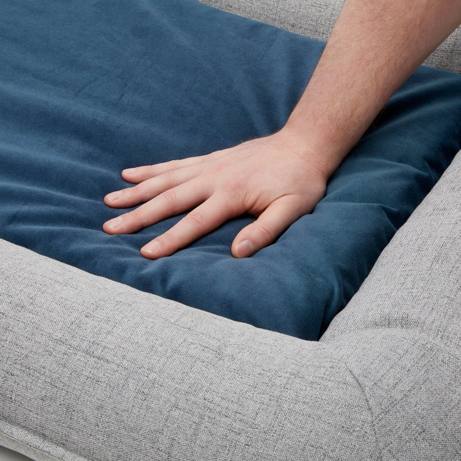 Frisco Orthopedic Personalized Bolster Dog Bed W/Removable Cover, Harbour Blue, Large 7 Frisco Orthopedic Personalized Bolster Dog Bed W/Removable Cover, Harbour Blue, Large - Image 7