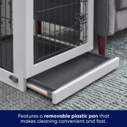 Frisco Double Door Furniture Style Dog Crate, White -Frisco Sales Store 253029 PT4. AC SS1800 V1617644245