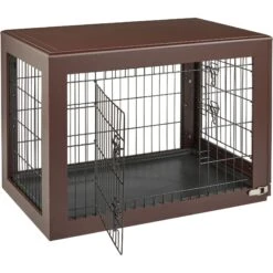 Frisco Double Door Furniture Style Dog Crate, Brown -Frisco Sales Store 253033 PT5. AC SS1800 V1617037698
