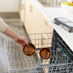 Frisco Copper Stainless Steel Double Dog & Cat Bowls With Black Marble Stand -Frisco Sales Store 253058 PT7. AC SS1800 V1616595501