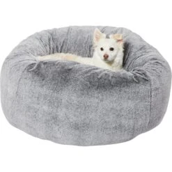 Frisco Plush Pouf Pillow Cat & Dog Bed -Frisco Sales Store 255195 PT2. AC SS1800 V1616076741