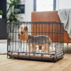 Frisco Micro Terry & Novelty Print Reversible Orthopedic Dog Crate Mat -Frisco Sales Store 255345 PT5. AC SS1800 V1616121485