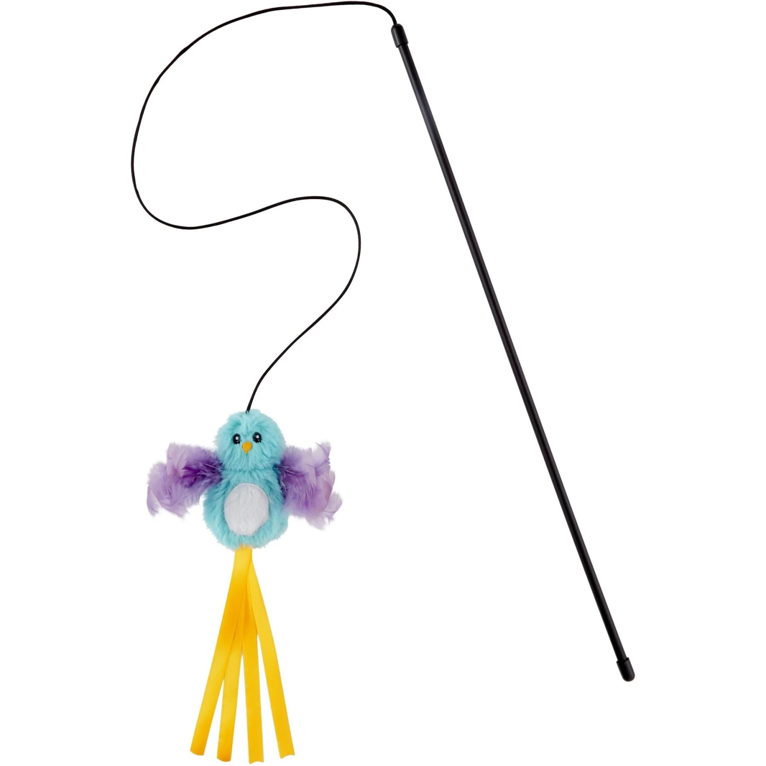 Frisco Bird With Feathers Teaser Wand Cat Toy With Catnip & OurPets Cosmic Catnip 2 Frisco Bird With Feathers Teaser Wand Cat Toy With Catnip & OurPets Cosmic Catnip - Image 2