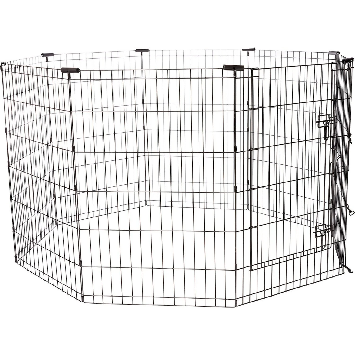 Frisco Heavy Duty Fold & Carry Double Door Collapsible Wire Dog Crate & Frisco Wire Dog & Small Pet Exercise Pen With Step-Through Door 4 Frisco Heavy Duty Fold & Carry Double Door Collapsible Wire Dog Crate & Frisco Wire Dog & Small Pet Exercise Pen With Step-Through Door - Image 4