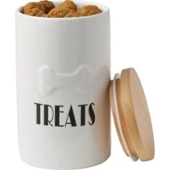 Frisco Ceramic Treat Jar With Wood Lid 8 Frisco Ceramic Treat Jar With Wood Lid -Frisco Sales Store 256050 PT3. AC SS1800 V1616506605