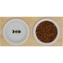Frisco Double Elevated Cat Bowl With Wood Stand 11 Frisco Double Elevated Cat Bowl With Wood Stand -Frisco Sales Store 256082 PT5. AC SS1800 V1615313218