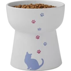 Frisco Cat Print Non-Skid Elevated Ceramic Cat Bowl, Tall -Frisco Sales Store 256099 PT5. AC SS1800 V1616522652