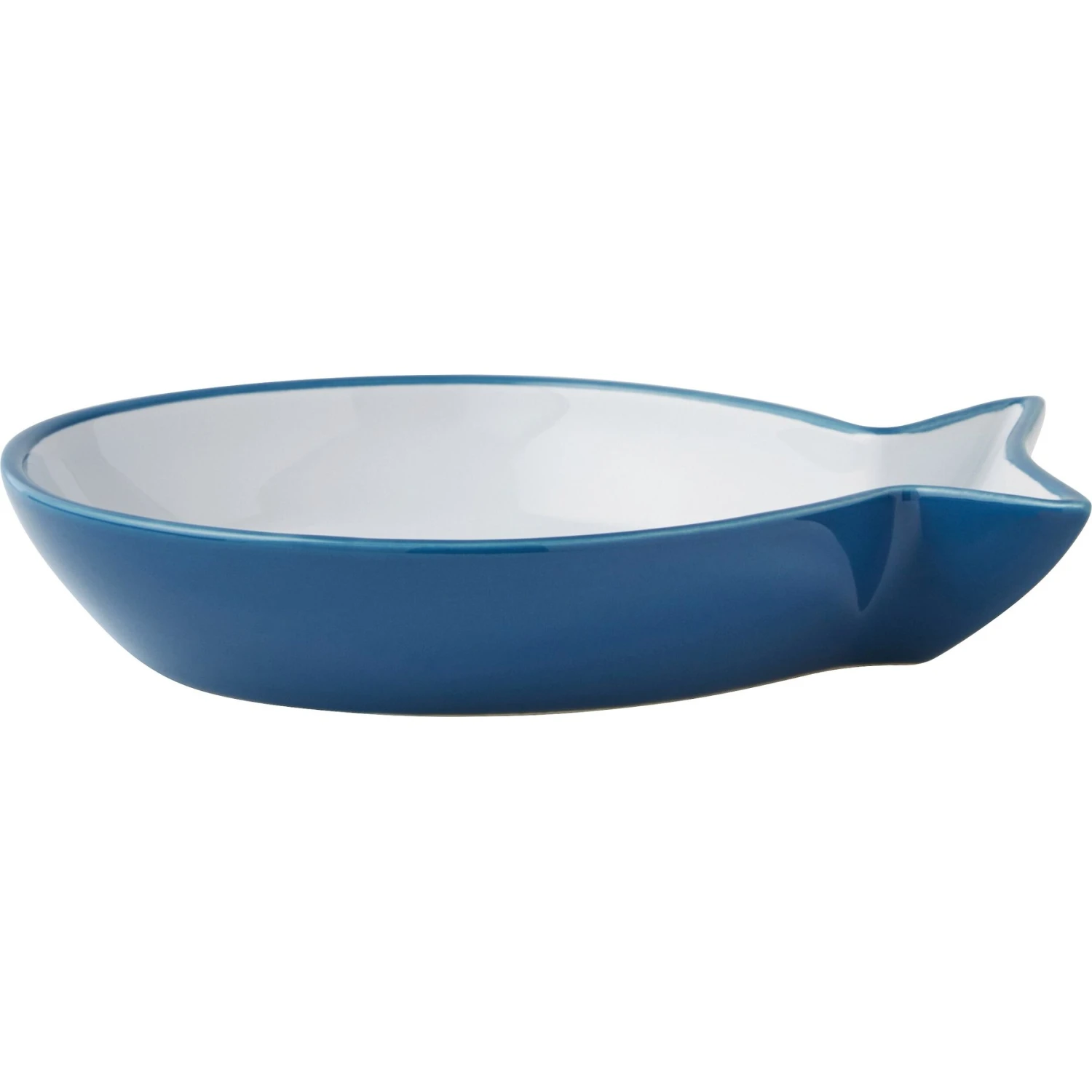 Frisco Fish Shaped Non-skid Ceramic Cat Dish 1 Frisco Fish Shaped Non-skid Ceramic Cat Dish
