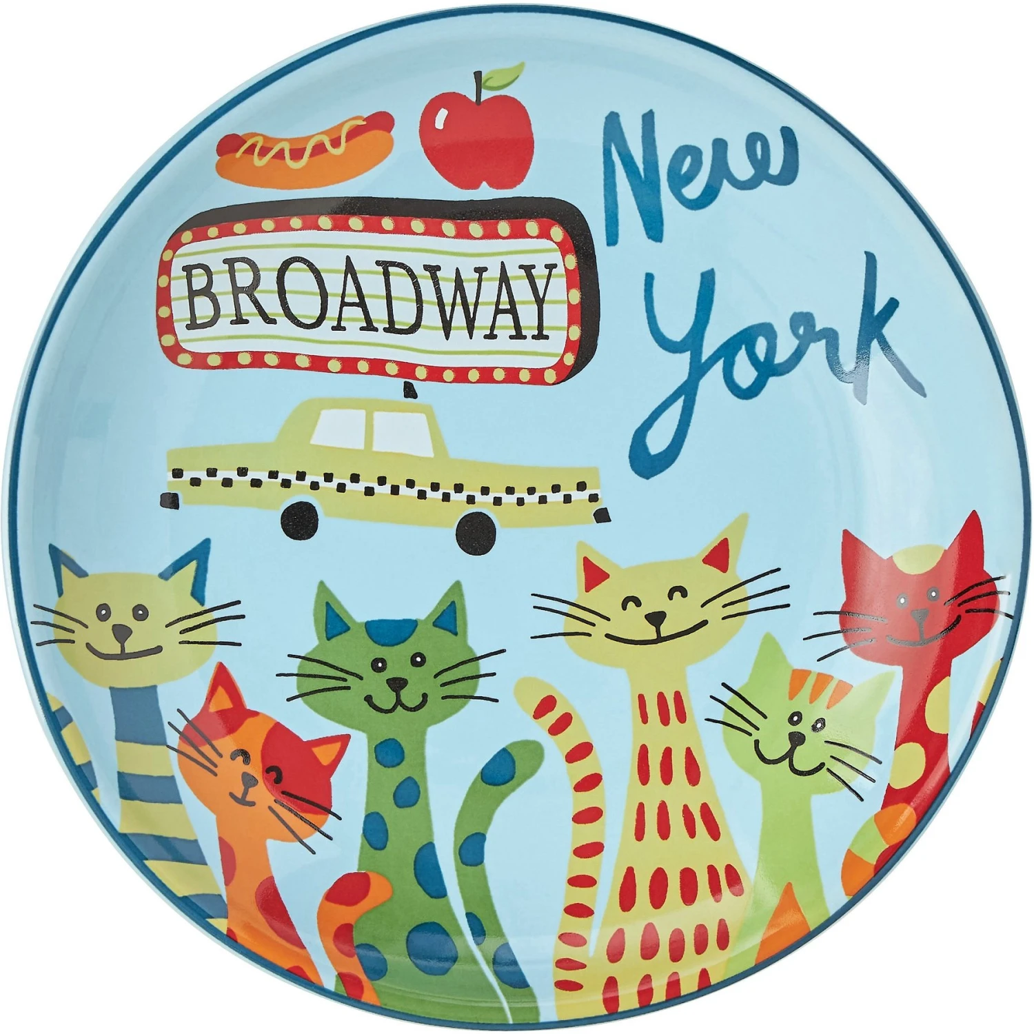 Frisco New York Non-skid Ceramic Cat Dish 1 Frisco New York Non-skid Ceramic Cat Dish