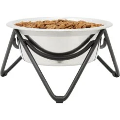 Frisco Triangle Iron Non-Skid Elevated Dog & Cat Bowl -Frisco Sales Store 257155 PT2. AC SS1800 V1615312981