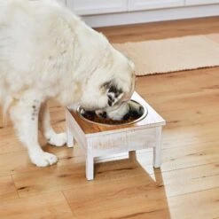 Frisco Farm House Wood Elevated Non-Skid Stainless Steel Dog Bowl -Frisco Sales Store 257160 PT8. AC SS1800 V1615932139