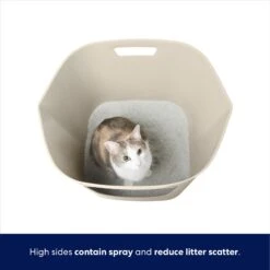 Frisco Leaf High-Sided Cat Litter Box, Large -Frisco Sales Store 258782 PT2. AC SS1800 V1675279643