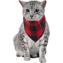 Red Buffalo Plaid Dog & Cat Bandana 11 Red Buffalo Plaid Dog & Cat Bandana -Frisco Sales Store 267899 PT3. AC SS1800 V1637727460