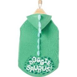 Frisco Doggiesaurus Dog & Cat Hoodie, Green