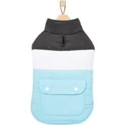 Frisco Mediumweight Colorblock Insulated Dog & Cat Puffer Coat With Pocket, Blue 10 Frisco Mediumweight Colorblock Insulated Dog & Cat Puffer Coat With Pocket, Blue -Frisco Sales Store 268311 PT4. AC SS1800 V1628826737
