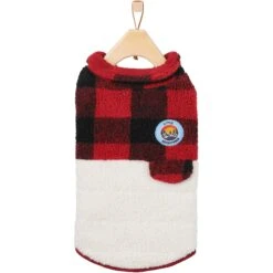 Frisco Mediumweight Red Plaid Insulated Dog & Cat Sherpa Coat -Frisco Sales Store 268320 PT4. AC SS1800 V1628741540