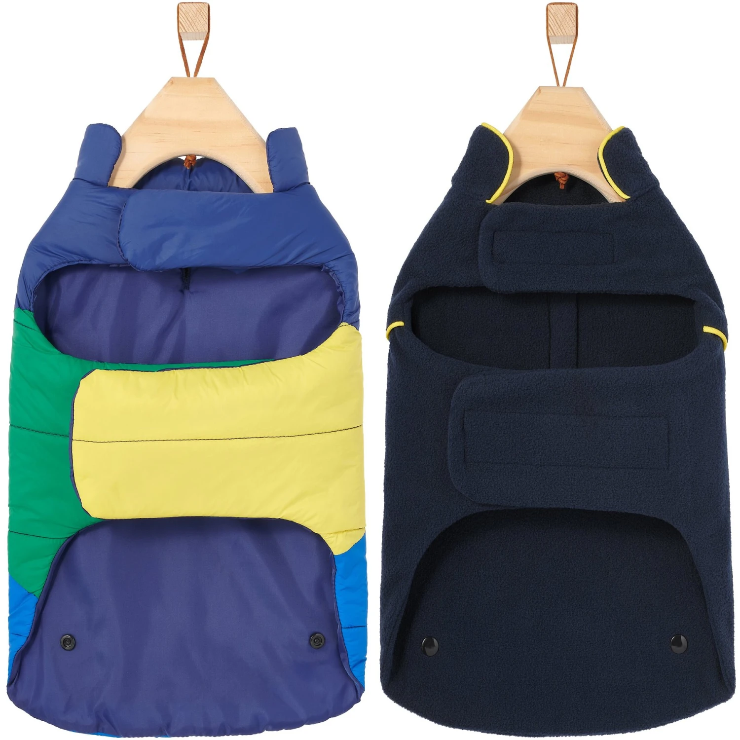Frisco Mediumweight Colorblock 2-in-1 Dog & Cat Fleece Coat 5 Frisco Mediumweight Colorblock 2-in-1 Dog & Cat Fleece Coat - Image 5
