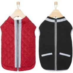 Frisco Mediumweight Reflective 2-in-1 Dog & Cat Fleece Coat -Frisco Sales Store 268359 PT4. AC SS1800 V1628792579