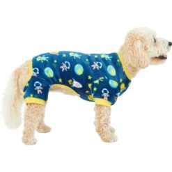 Frisco Dog & Cat Cozy Plush Fleece PJs, Outer Space -Frisco Sales Store 268477 PT2. AC SS1800 V1637680619