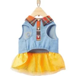 Frisco Chambray Plaid Dog & Cat Dress -Frisco Sales Store 268637 PT4. AC SS1800 V1637654299
