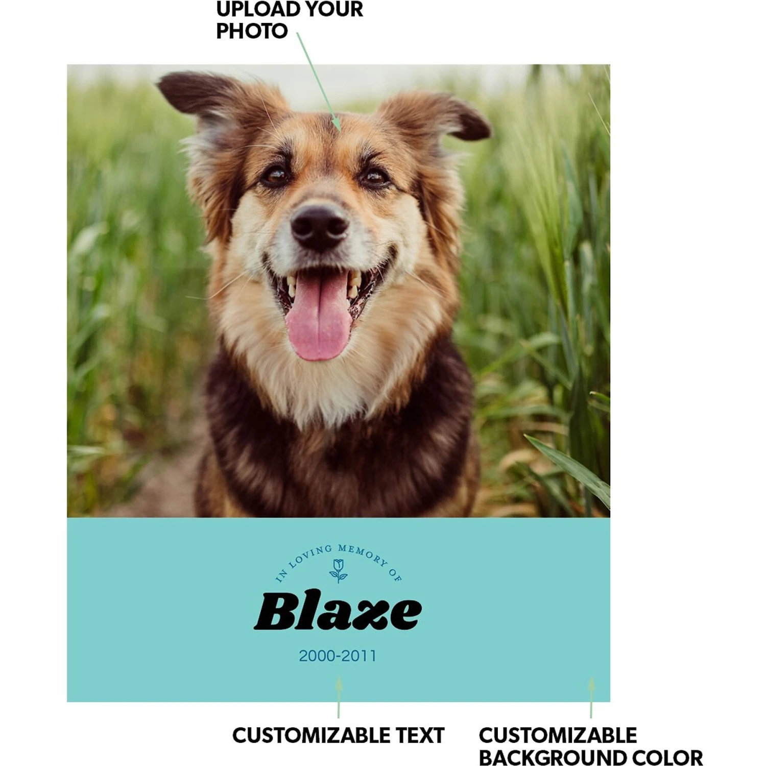 Frisco Personalized "Love" Memorial Gallery-Wrapped Canvas, 8" X 10" 2 Frisco Personalized "Love" Memorial Gallery-Wrapped Canvas, 8" X 10" - Image 2