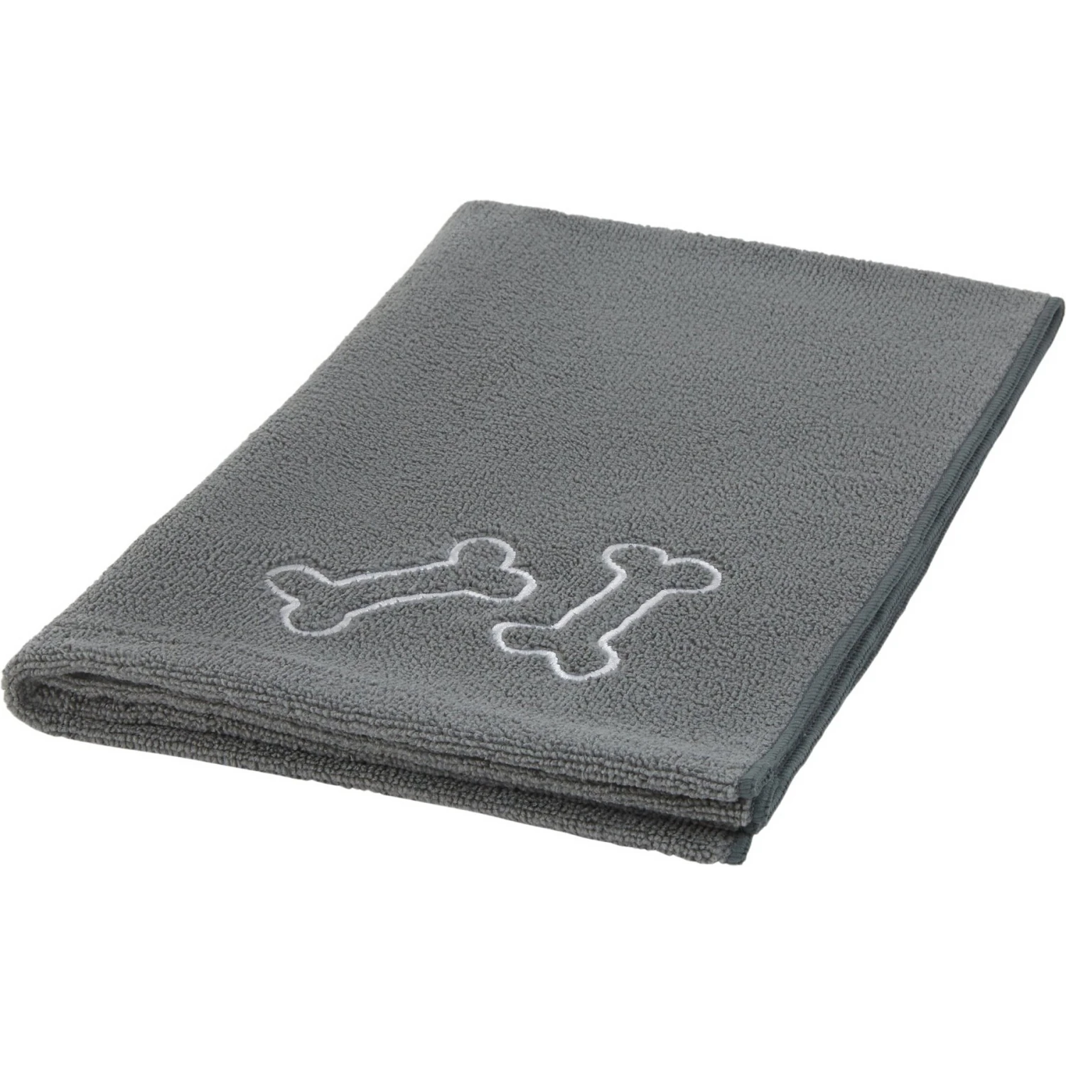 Frisco Embroidered Pawprint Microfiber Dog Bath Towel 1 Frisco Embroidered Pawprint Microfiber Dog Bath Towel