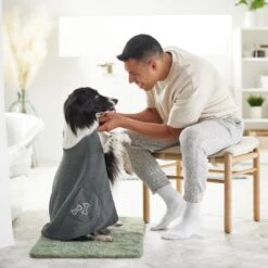 Frisco Embroidered Pawprint Microfiber Dog Bath Cape Towel 11 Frisco Embroidered Pawprint Microfiber Dog Bath Cape Towel -Frisco Sales Store 269038 PT5. AC SS1800 V1624552976