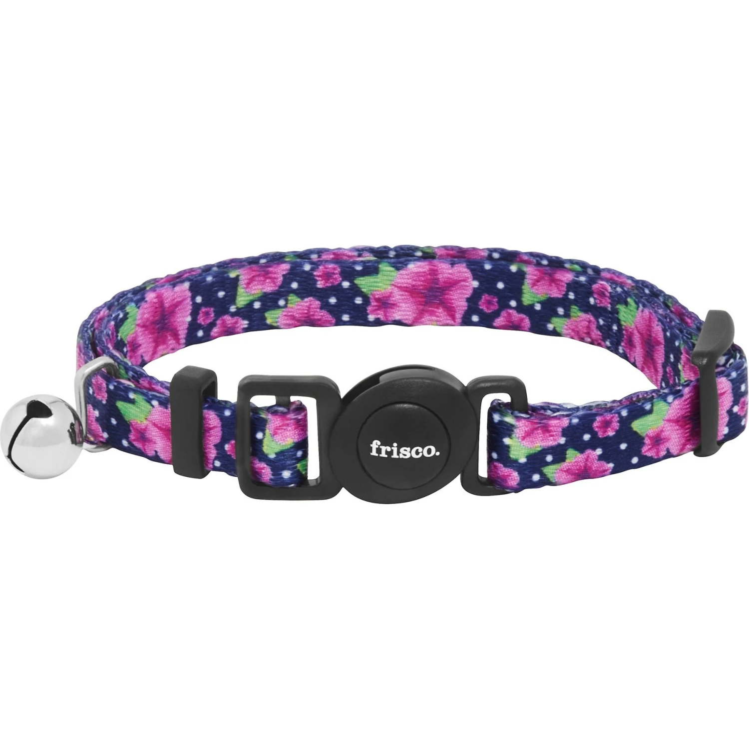 Frisco Midnight Floral Cat Collar 1 Frisco Midnight Floral Cat Collar