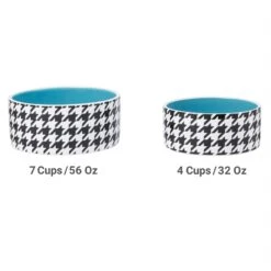 Frisco Houndstooth Non-skid Ceramic Dog Bowl -Frisco Sales Store 270200 PT5. AC SS1800 V1620913212
