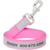 Frisco Solid Polyester Personalized Reflective Dog Leash