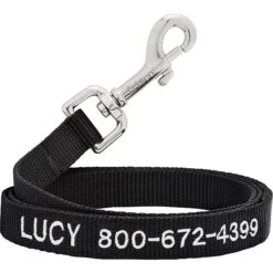 Frisco Solid Nylon Personalized Dog Leash