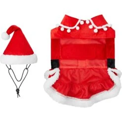 Frisco Mrs. Claus Dog & Cat Costume -Frisco Sales Store 276150 PT5. AC SS1800 V1631569990