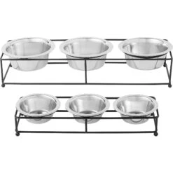 Frisco Multi Pet Feeding 3-Bowls Straight Stainless Steel Dog & Cat Bowl 11 Frisco Multi Pet Feeding 3-Bowls Straight Stainless Steel Dog & Cat Bowl -Frisco Sales Store 277568 PT5. AC SS1800 V1627936036