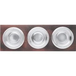 Frisco Multi Pet Feeding 3-Bowls Wood Stainless Steel Dog & Cat Bowl, Dark Wooden 9 Frisco Multi Pet Feeding 3-Bowls Wood Stainless Steel Dog & Cat Bowl, Dark Wooden -Frisco Sales Store 277571 PT4. AC SS1800 V1627935311