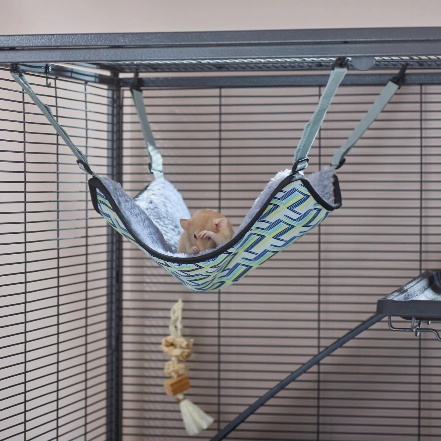 Frisco Geometric Small Pet Hanging Hammock 1 Frisco Geometric Small Pet Hanging Hammock