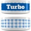 Frisco Personalized Gingham Plaid Small Dog & Cat Bowl
