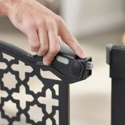 Frisco Metal Pattern Extra Wide Auto-close Dog Gate -Frisco Sales Store 280285 PT4. AC SS1800 V1627400531