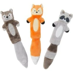 Frisco Sales Store 21 Frisco Forest Friends Stuffing-Free Skinny Plush Squeaky Dog Toy