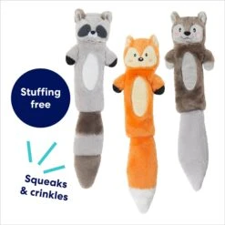 Frisco Forest Friends Stuffing-Free Skinny Plush Squeaky Dog Toy -Frisco Sales Store 286571 PT2. AC SS1800 V1695760988