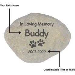 Frisco "In Loving Memory" Personalized Dog & Cat Memorial Garden Stone -Frisco Sales Store 287026 PT3. AC SS1800 V1645639616