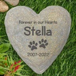 Frisco "Forever In Our Hearts" Personalized Dog & Cat Memorial Garden Stone -Frisco Sales Store 287029 PT2. AC SS1800 V1645642905