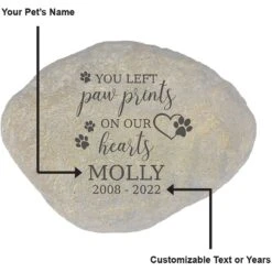 Frisco "Paws On Our Hearts" Personalized Dog & Cat Memorial Garden Stone 8 Frisco "Paws On Our Hearts" Personalized Dog & Cat Memorial Garden Stone -Frisco Sales Store 287035 PT3. AC SS1800 V1645642903