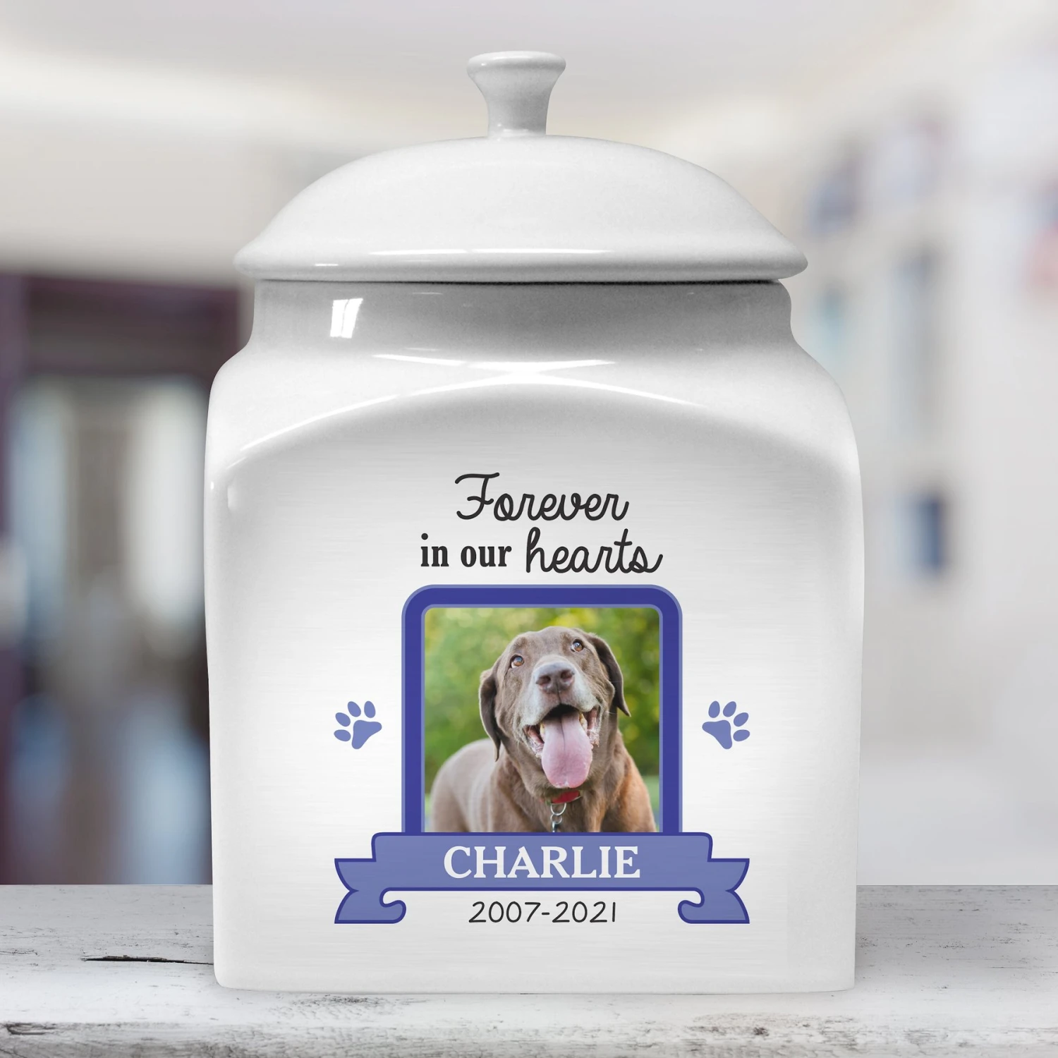 Frisco "Forever In Our Hearts" Personalized Urn 2 Frisco "Forever In Our Hearts" Personalized Urn - Image 2
