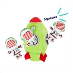 Frisco Holiday Rocket Ship Hide & Seek Puzzle Plush Squeaky Dog Toy -Frisco Sales Store 287101 PT3. AC SS1800 V1695670693