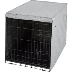 Frisco Faux Linen Dog Crate Cover