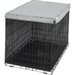 Frisco Faux Linen Dog Crate Cover 10 Frisco Faux Linen Dog Crate Cover -Frisco Sales Store 289630 PT4. AC SS1800 V1644248877