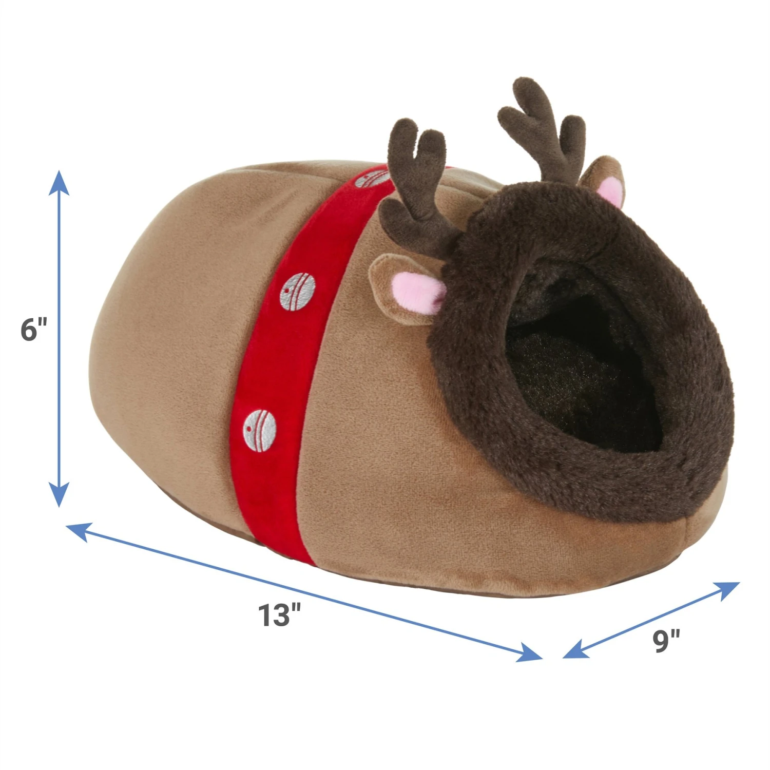 Frisco Reindeer Small Pet Cave 2 Frisco Reindeer Small Pet Cave - Image 2