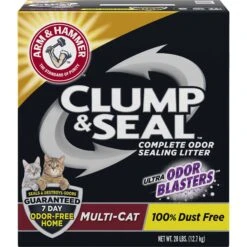 Frisco Plush, Teaser, Ball & Tri-Tunnel Variety Pack Cat Toy With Catnip, 20 Count & Arm & Hammer Litter Clump & Seal Multi-Cat Scented Clumping Clay Cat Litter -Frisco Sales Store 293064 PT3. AC SS1800 V1620013628