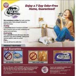 Frisco Plush, Teaser, Ball & Tri-Tunnel Variety Pack Cat Toy With Catnip, 20 Count & Arm & Hammer Litter Clump & Seal Multi-Cat Scented Clumping Clay Cat Litter -Frisco Sales Store 293064 PT4. AC SS1800 V1620007036